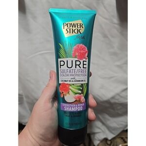 Power Stick Pure Strengthen & Repair Shampoo, Coconut & Geranium Oil 6.5 Fl Oz
